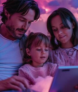 Family watching together